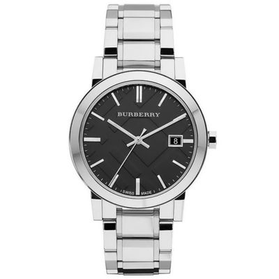 Burberry BU9001 Unisex Black Steel horloge - Nieuw