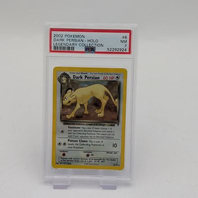 Pokémon - Dark Persian 6 Legendary Collection Holo - PSA 7