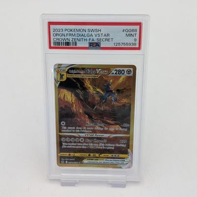 Pokémon - Origin Forme Dialga VStar GG68 PSA 9 Crown Zenith