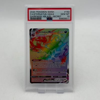 Eternatus Vmax 192 Darkness Ablaze PSA 10 Pokemon kaart