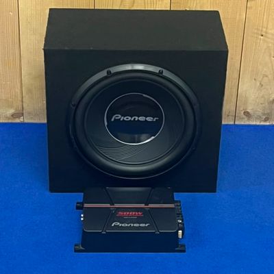 Pioneer Subwoofer + Versterker (GM-A3702) Auto audio set