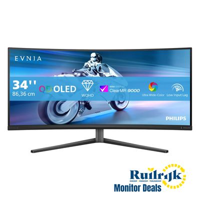 Philips 34M2C6500 34 inch Curved OLED 175Hz Gaming Monitor