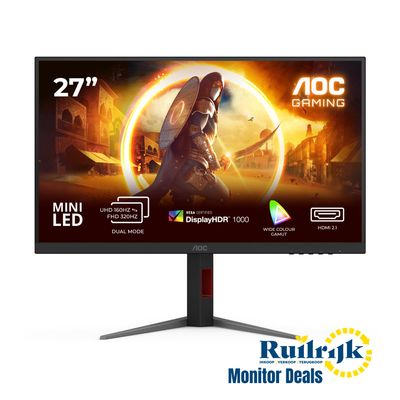 AOC Gaming U27G4XM 27 inch 4K IPS 160Hz monitor - Nieuw