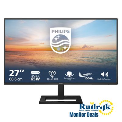 Philips 27E1N1600AE 27 inch USB C 65W QHD 100Hz Monitor