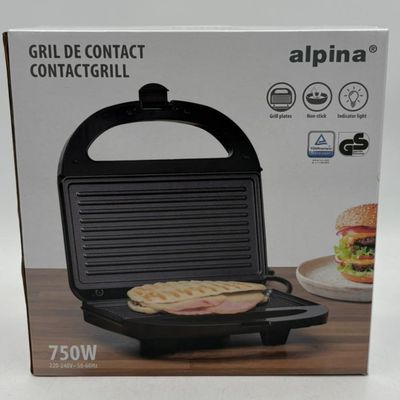 Alpina Contactgrill 750W Tosti panini vlees - Nieuw in doos