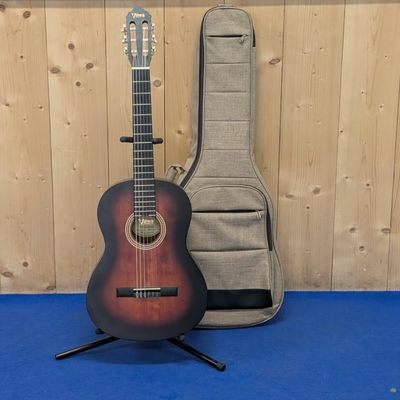 Valencia VC204csb Akoestische gitaar - Zgan met tas