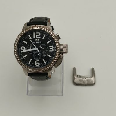 TW Steel TW9 Horloge Steel Canteen Diamonds - Nette staat