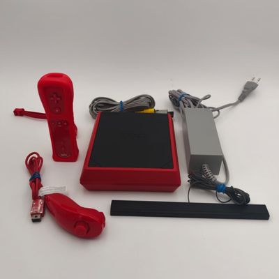 Nintendo Wii Mini console rood + controller Motion+ Nun Chuc