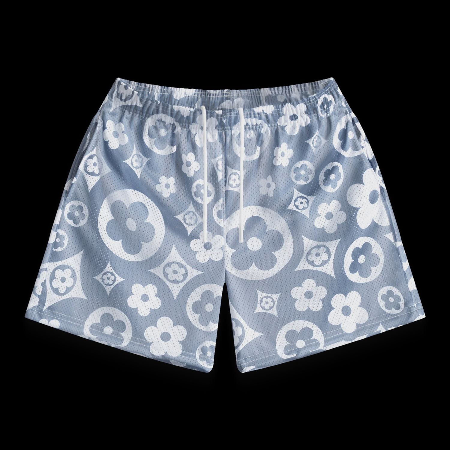 Bravest Grey Flower Shorts