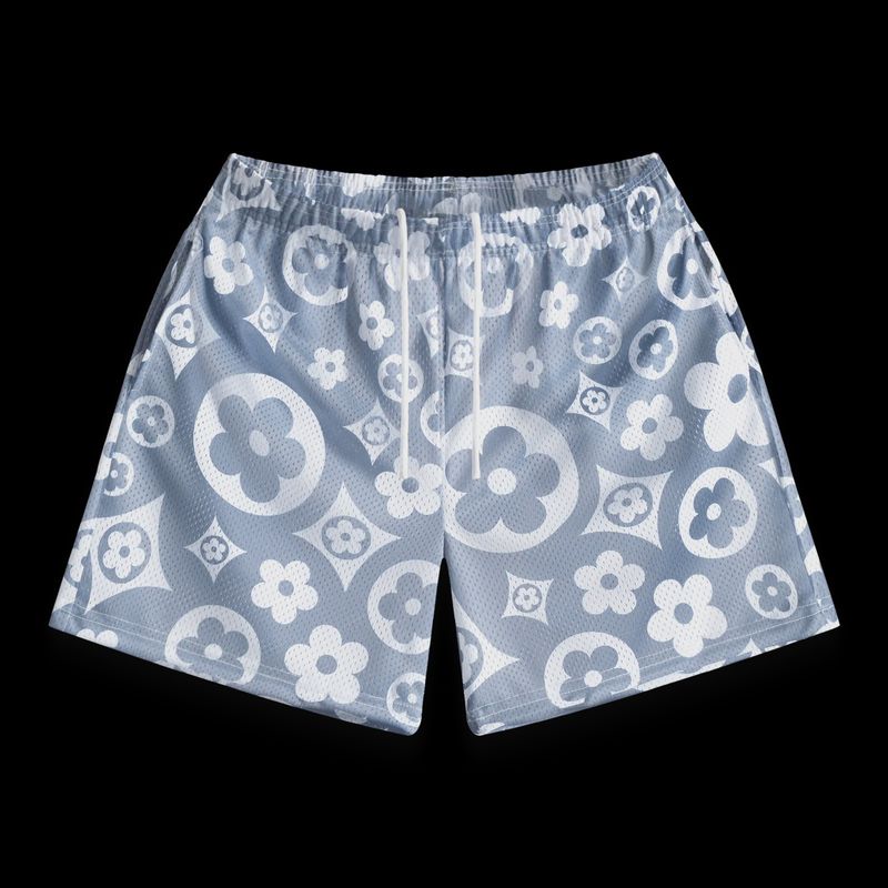 Bravest Grey Flower Shorts
