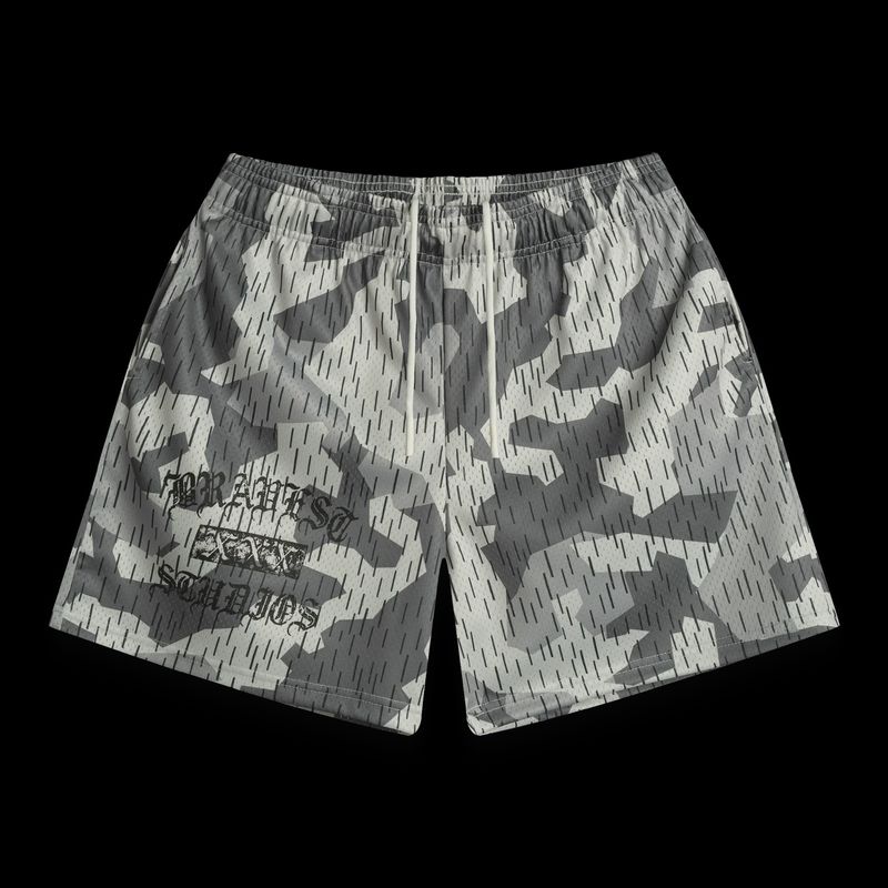 Bravest Grey Splinter Shorts