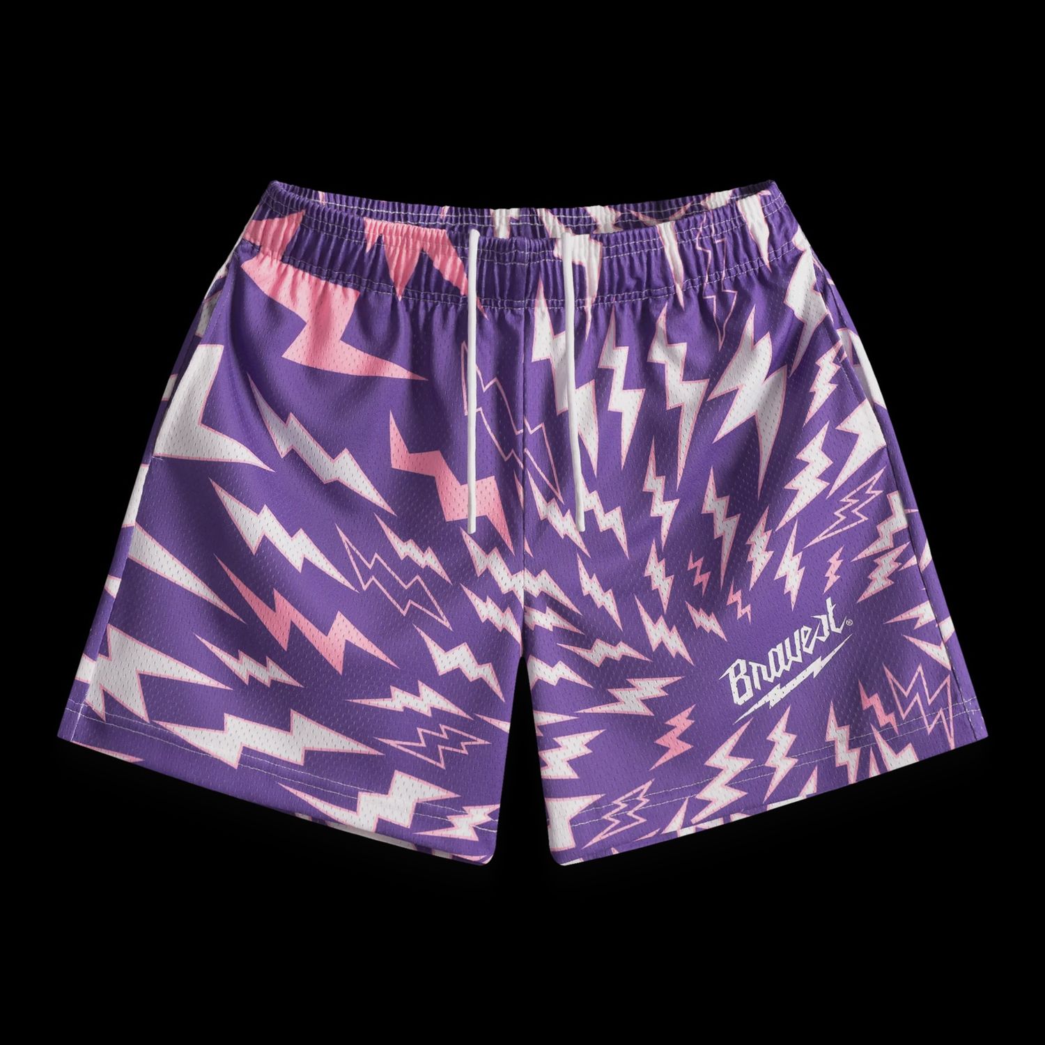 Bravest Purple lightning Shorts