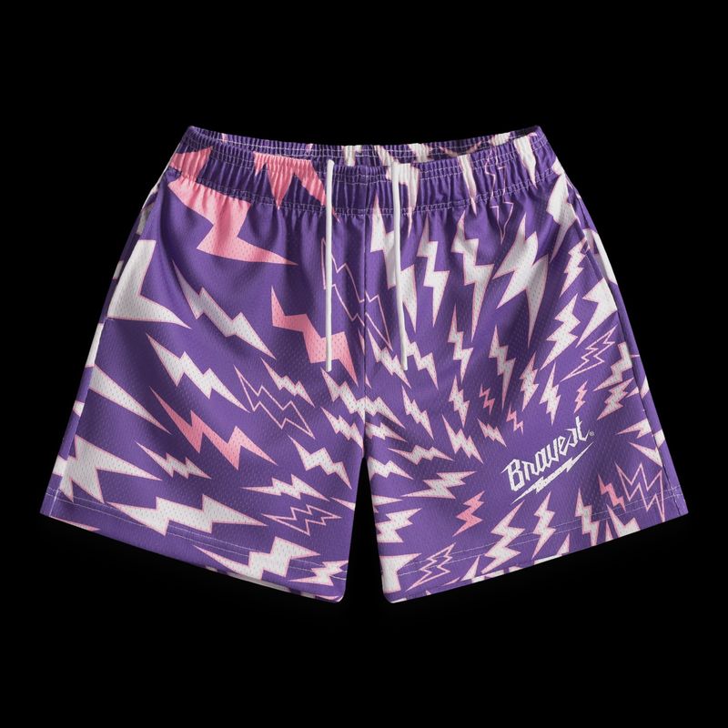Bravest Purple lightning Shorts