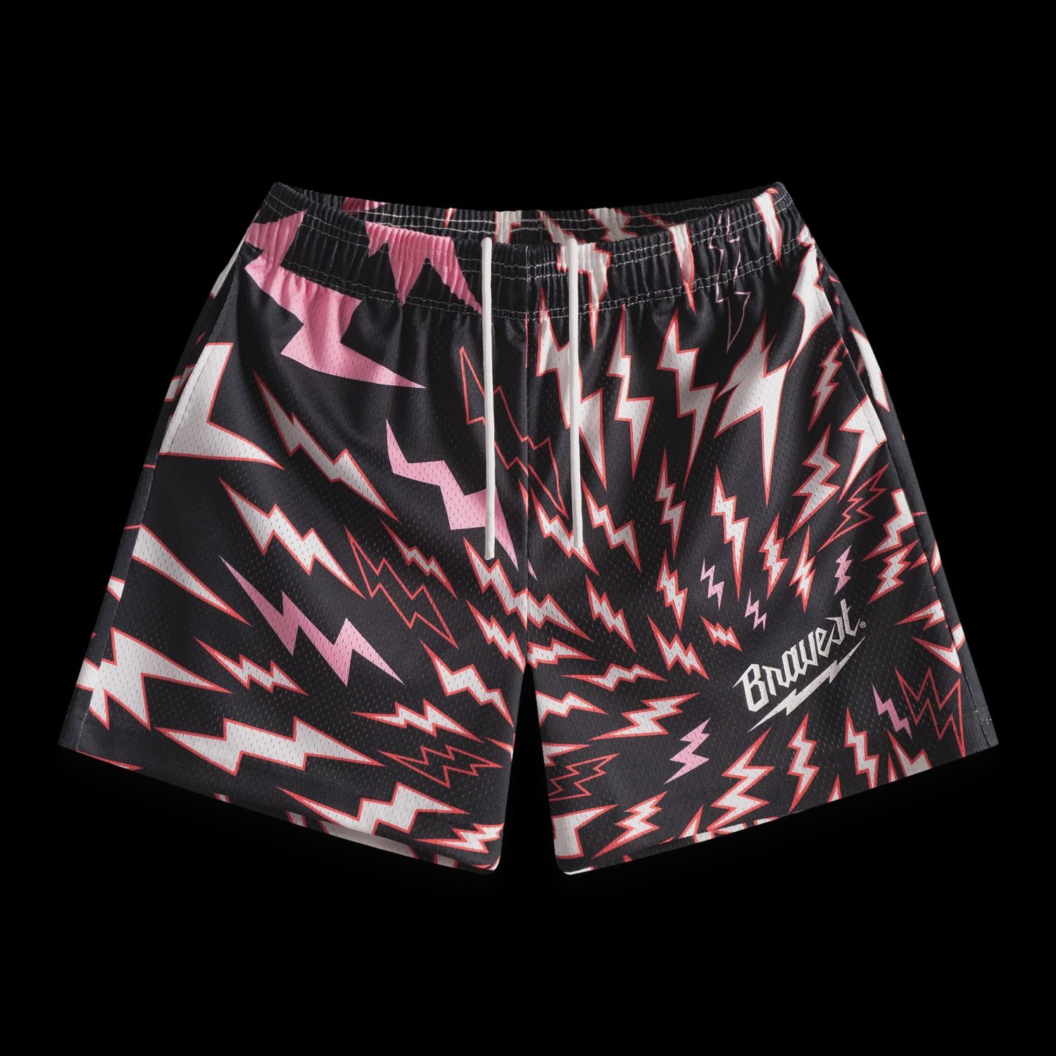 Bravest Black Lightning Shorts