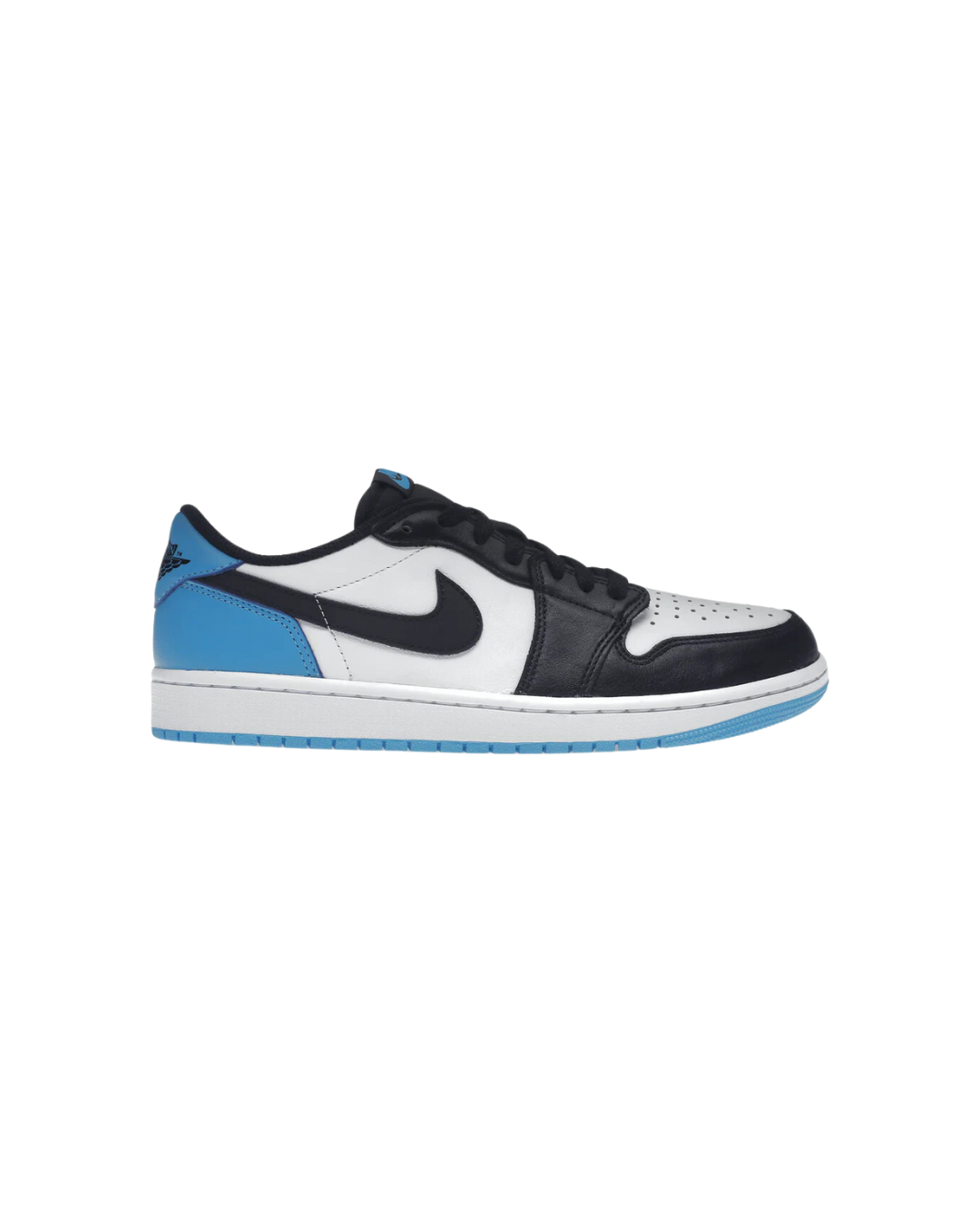 Jordan 1 Retro Low OG Black Dark Powder Blue, Size: 10.5M