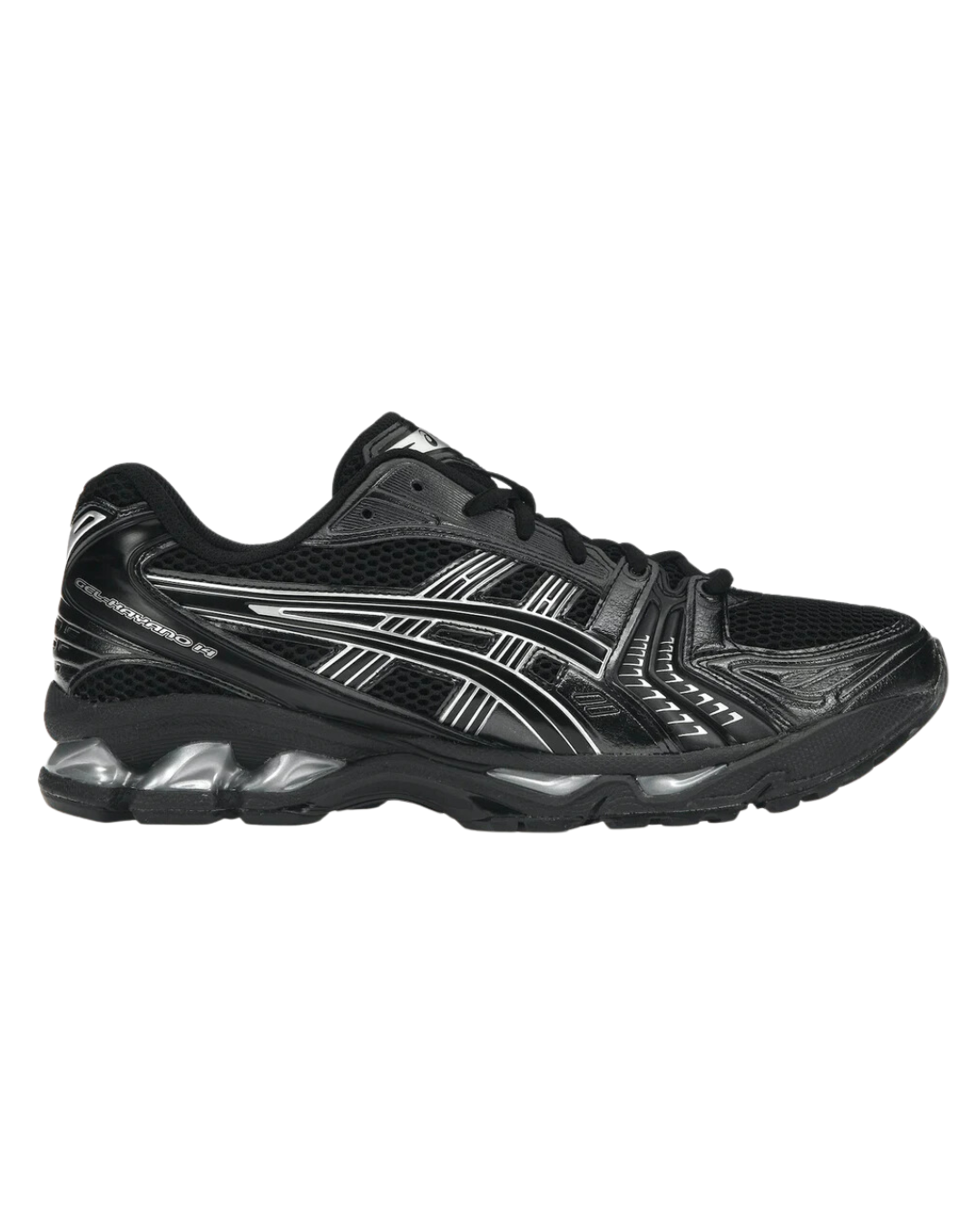 ASICS Gel-Kayano 14 Black Pure Silver, Size: 9.5M