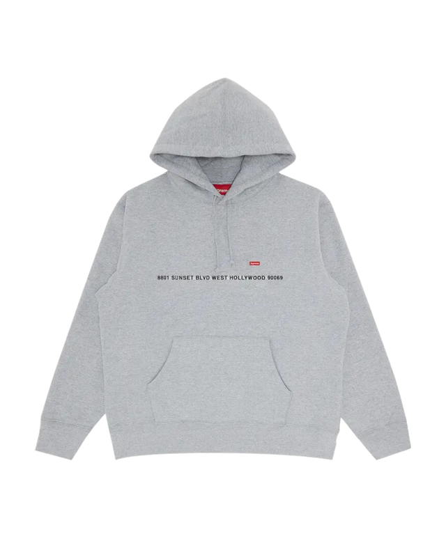 Supreme Shop Small Box Hooded Sweatshirt - Los Angeles &#39;Heather Grey&#39;