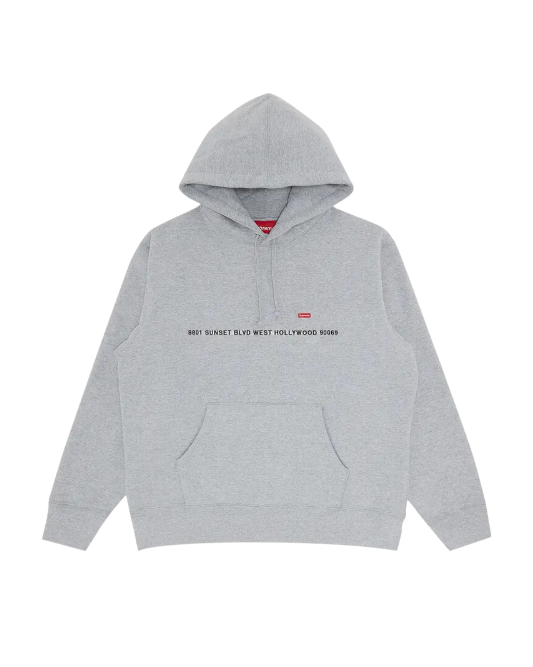 Supreme Shop Small Box Hooded Sweatshirt - Los Angeles &#39;Heather Grey&#39;, Size: S