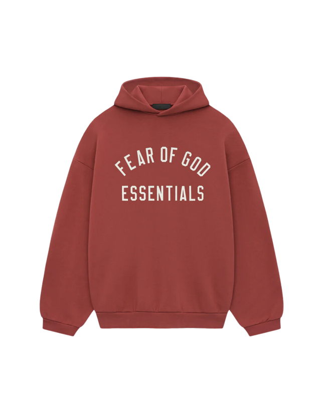 Fear of God Essentials Fleece Hoodie Crimson