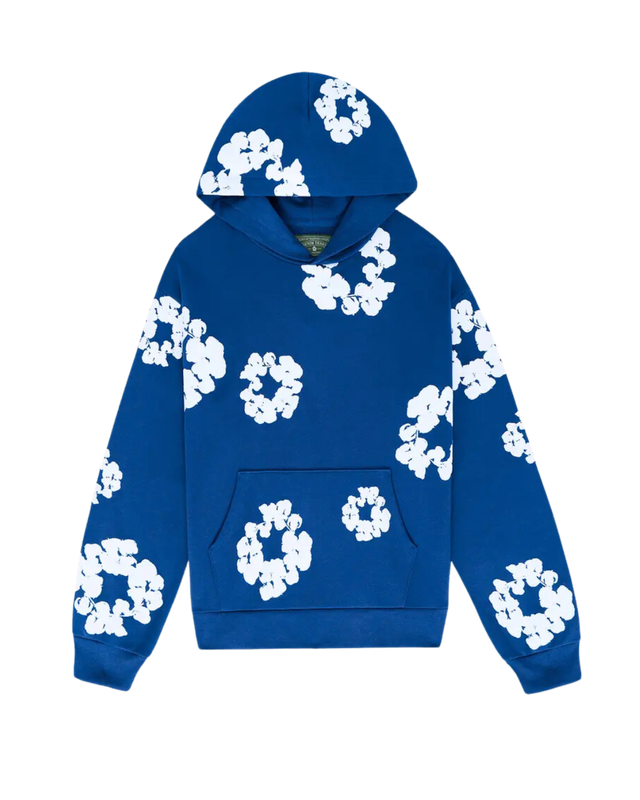 Denim Tears Cotton Wreath Hoodie Royal Blue