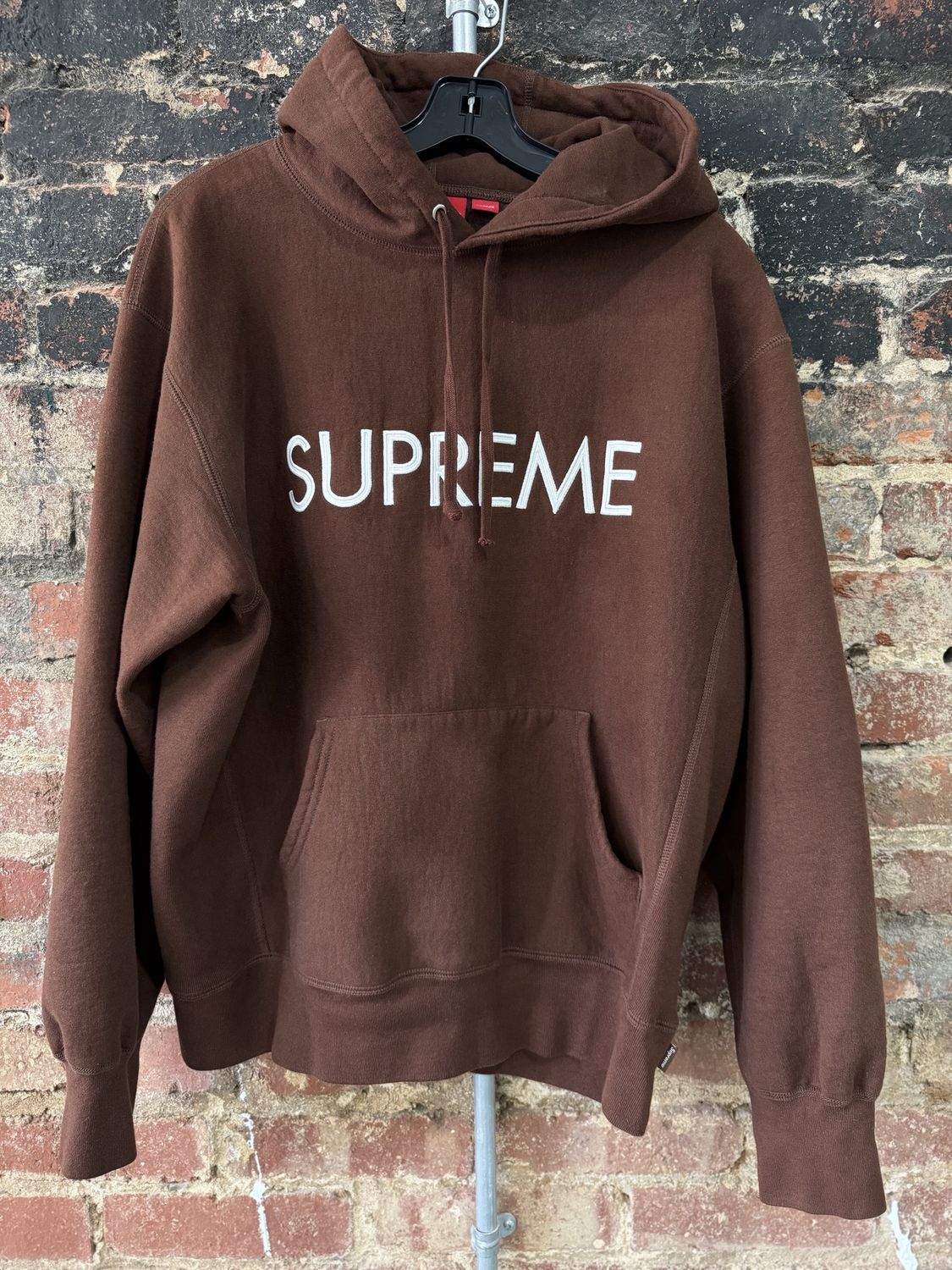 Supreme Capital Hooded Sweatshirt, Size: M