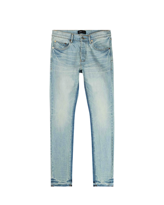 Purple Brand Shadow Inseam Low Rise Slim Jeans Light Indigo