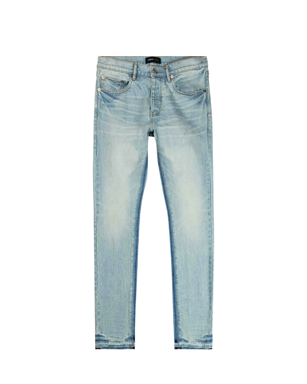 Purple Brand Shadow Inseam Low Rise Slim Jeans Light Indigo, Size: 30