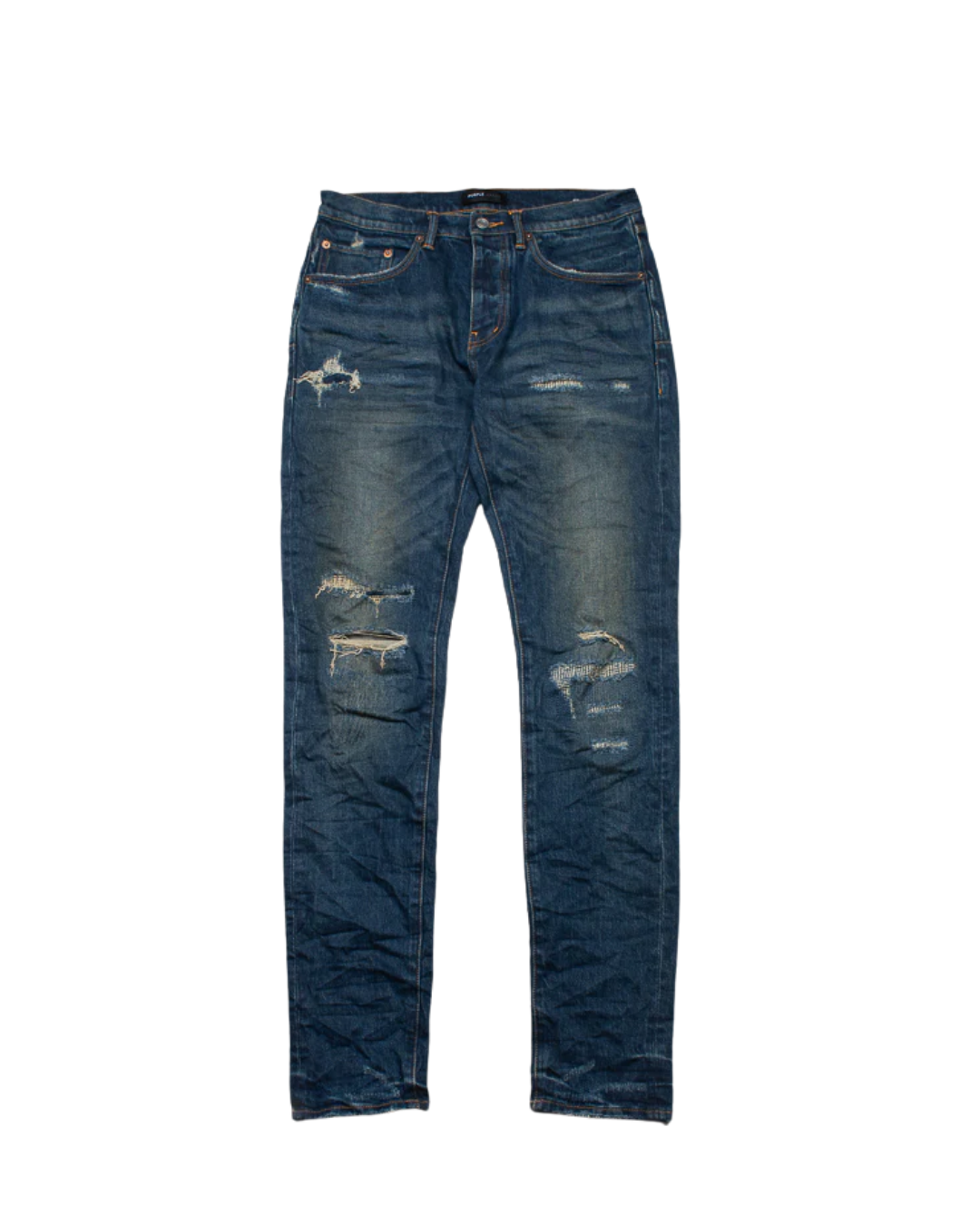 Purple Brand Low Rise Skinny Leg Light Destroy Jean, Size: 34