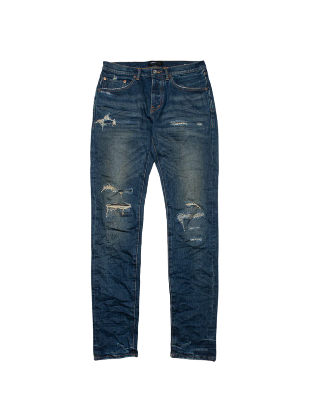 Purple Brand Low Rise Skinny Leg Light Destroy Jean