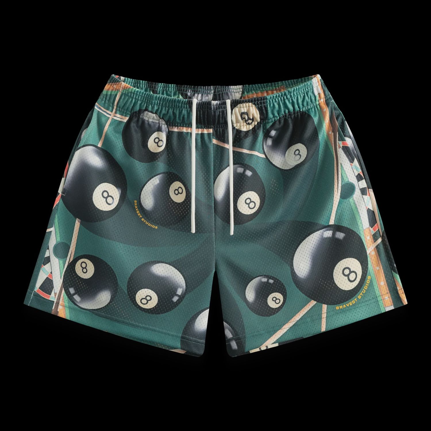 Bravest 8 Ball Shorts, Size: XXL