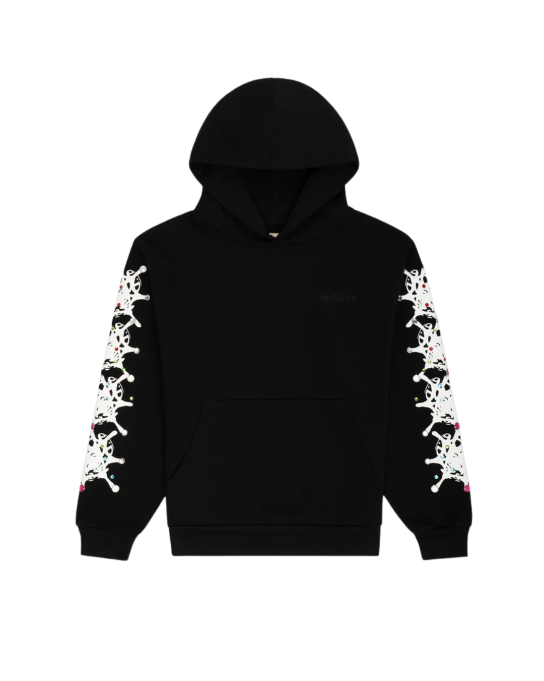 Sp5der Stone Hoodie Black, Size: M