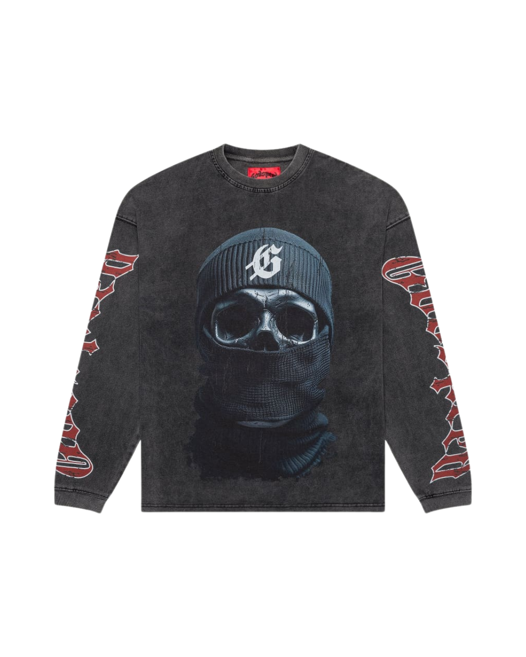 Godspeed Balaclava Long Sleeve (Wash Grey), Size: M