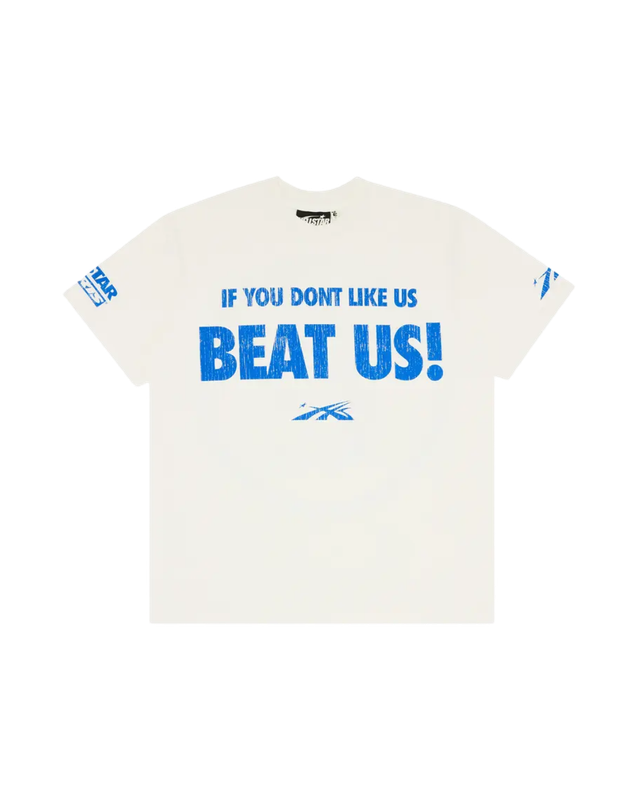 Hellstar Beat Us Tee White/Blue