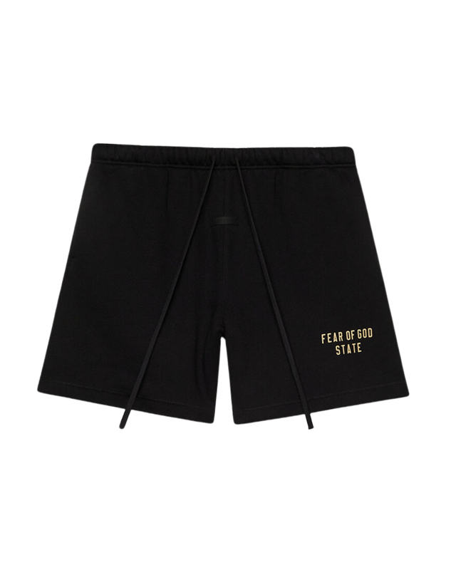 Fear of God Essentials Black Fleece Soccer Sweat Shorts