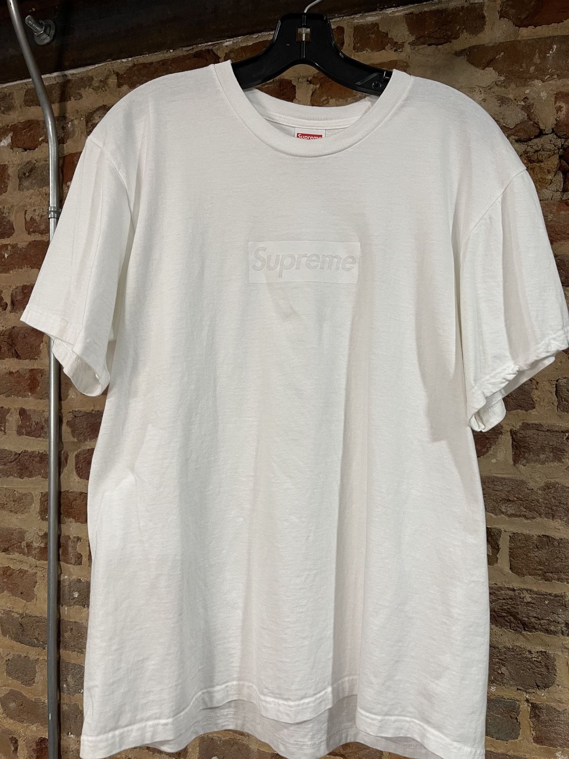 Preowned Supreme Tonal Box Logo Tee White