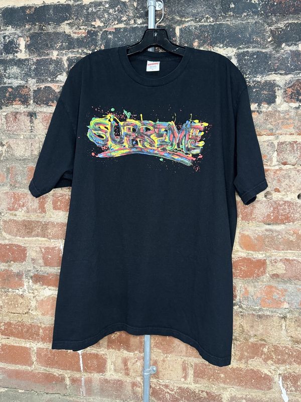 Preowned Supreme Paint Logo Tee