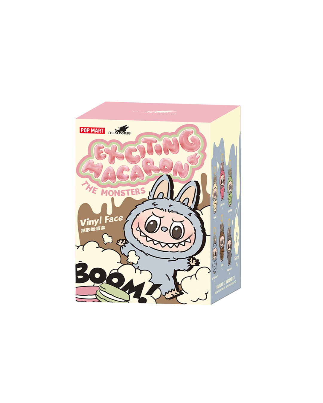 Pop Mart Labubu The Monsters Exciting Macarons Vinyl Plush Pendant Single Blind Box
