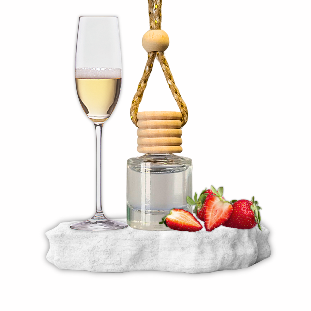 Champagne &amp; Strawberries Round Hanging Diffuser