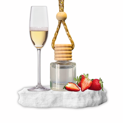 Champagne &amp; Strawberries Round Hanging Diffuser