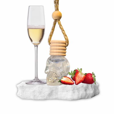 Champagne &amp; Strawberries Skull Hanging Diffuser