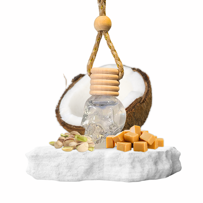 Pistachio, Coconut &amp; Salted Caramel Skull Hanging Diffuser