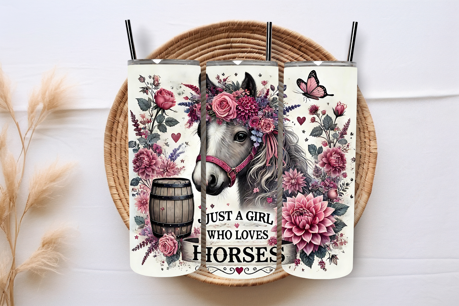 Just a girl who loves horses 20oz Tumbler