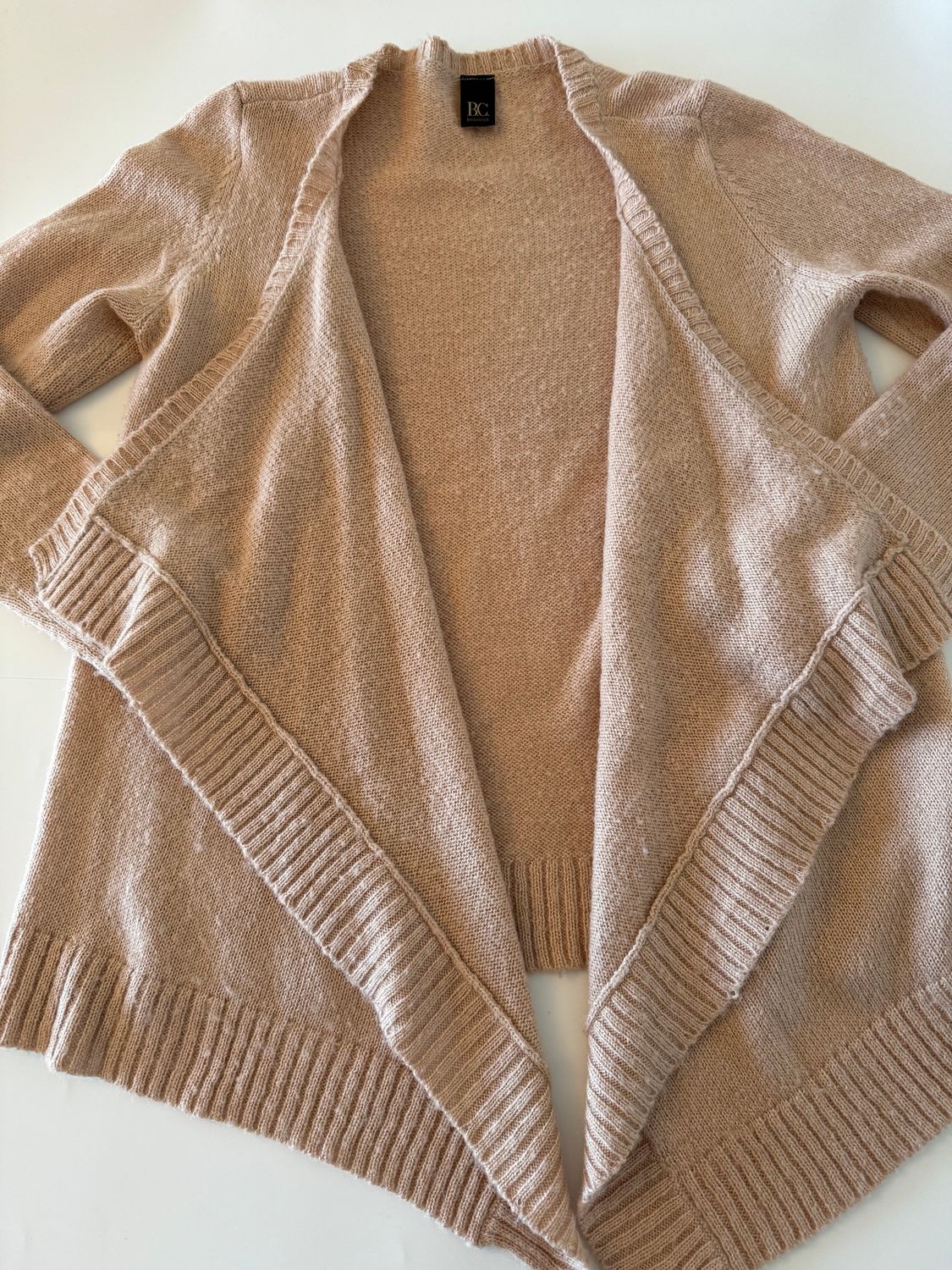 Cardigan vieux rose