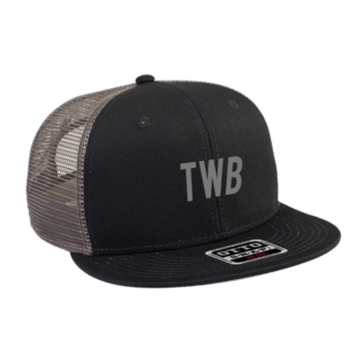 BLACK/GRAY TWB LOGO HAT