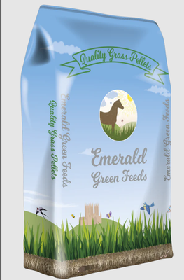 Emerald Green Grass Pellets