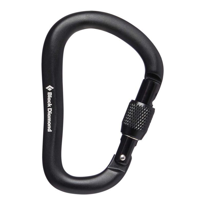 Rocklock Screwgate Carabiner, Color: Black