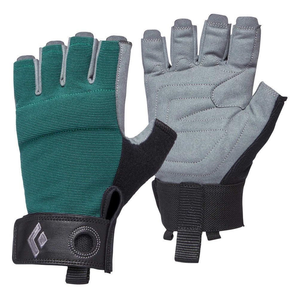 Women&#39;s Crag Half-Finger Gloves, Color: Raging Sea, Size: Extra Small