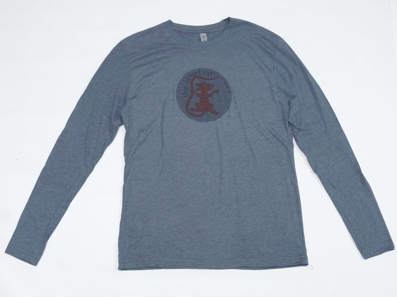 Men&#39;s Long Sleeve Desert Rat Logo with Quote T-Shirt