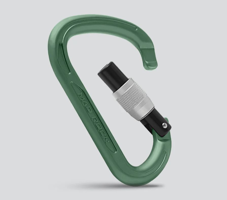 Hulk HMS Screw Carabiner, Color: Green