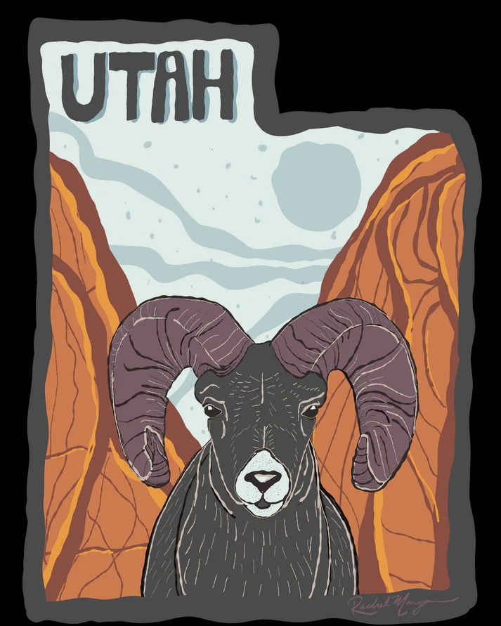 Utah Desert Bighorn Sticker